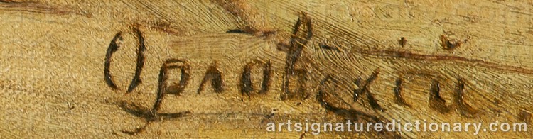 Signature by Vladimir Donatovich ORLOVSKY