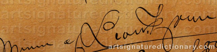 Signature by Anders ZORN