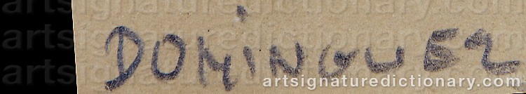 Signature by Oscar DOMINGUEZ