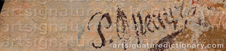 Signature by Rudolf Feodorovich FRENTZ