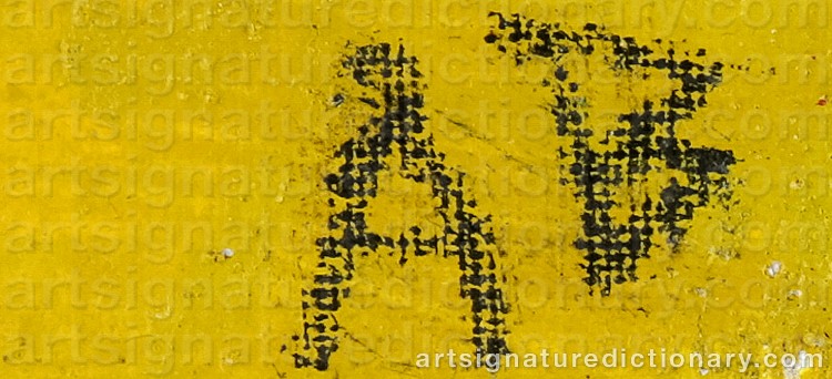 Authentic signature by Annika ‘Syster Diesel’ BRYNGELSON on  artwork