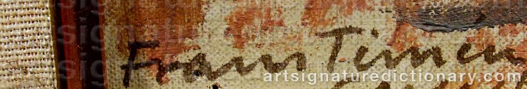 Signature by Frans TIMÉN