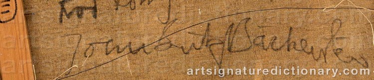 Authentic signature by John-Erik BÄCKERSTEN on Painting/Watercolour artwork