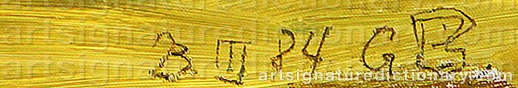 Authentic signature by Georg BASELITZ on artwork