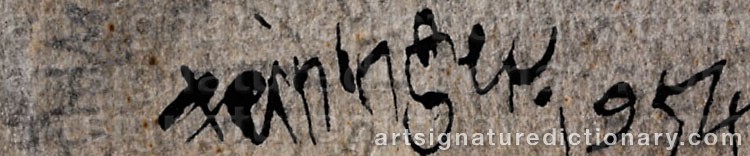 Signature by Lyonel FEININGER