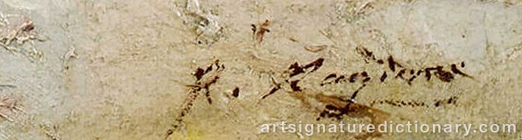 Authentic signature by Raffaele RAGIONE on Painting/Watercolour artwork