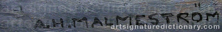 Signature by Akke Hugh MALMESTRÖM