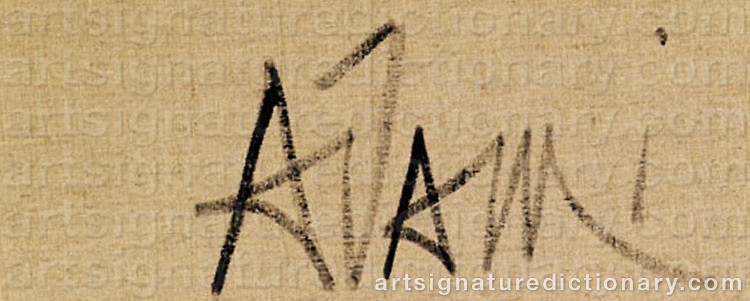 Signature by Valerio ADAMI