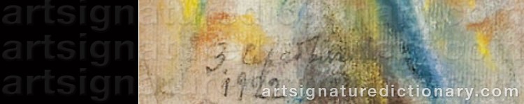 Signature by Zinaida Evgenievna SEREBRIAKOVA