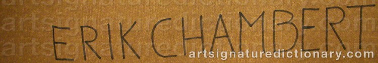 Signature by Erik CHAMBERT