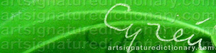 Signature by Gunnar CYRÉN