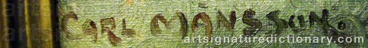 Signature by Carl MÅNSSON