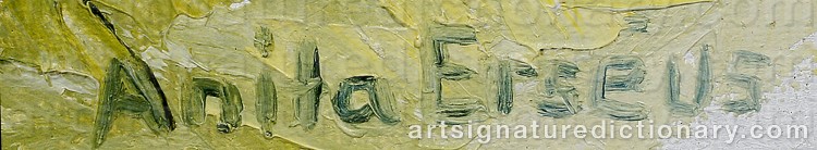 Signature by Anita ERSÉUS