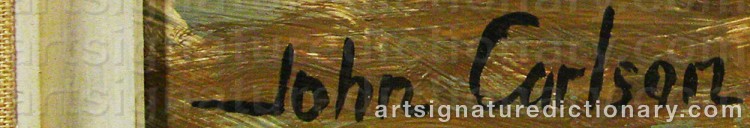 Signature by John CARLSON