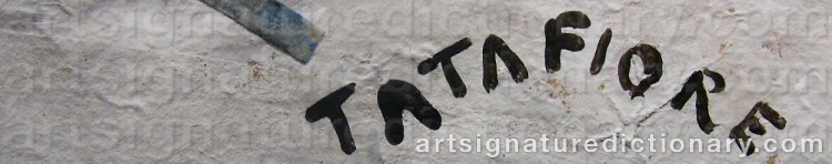 Signature by Ernesto TATAFIORE