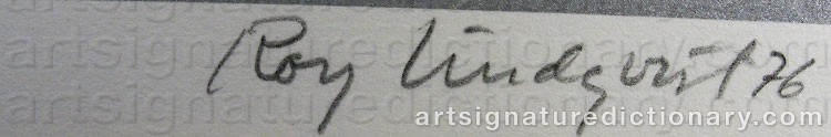 Signature by Roy LINDQVIST