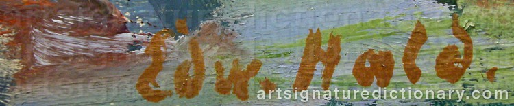 Signature by Edward HALD