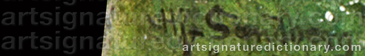 Signature by Hjalmar SANDBERG
