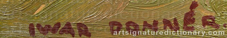 Signature by Iwar DONNÉR