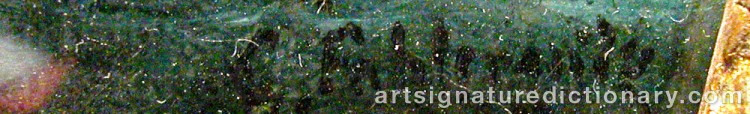 Signature by Carl Johan FAHLCRANTZ