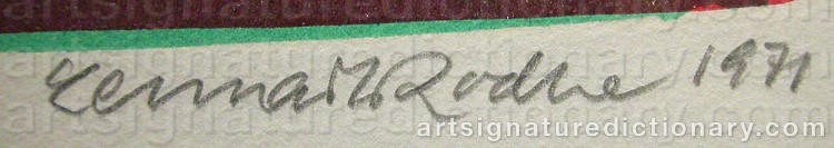 Signature by Lennart RODHE