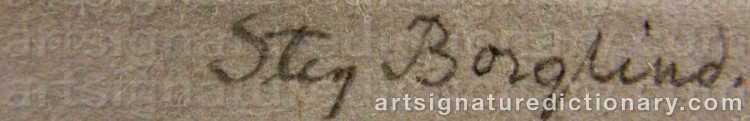 Signature by Stig BORGLIND