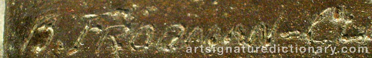 Signature by Boris FRÖDMAN-CLUZEL
