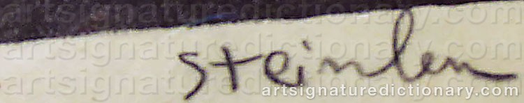 Signature by Théophile Alexandre STEINLEN