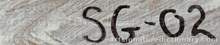 Authentic signature by Susan GRISELL on  artwork