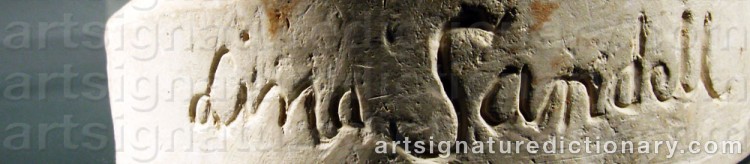 Authentic signature by Lina SANDELL on  artwork