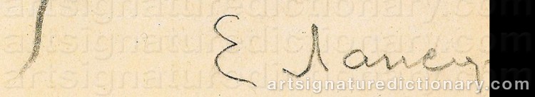 Signature by Evgeni Evgenievich LANCERAY