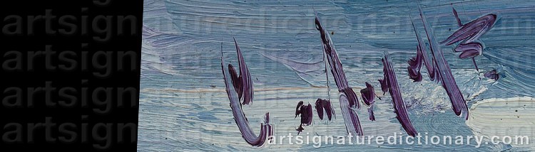 Authentic signature by Francesc CARBONELL MASSABE on  artwork