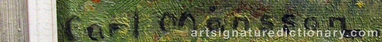 Signature by Carl MÅNSSON