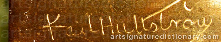 Signature by Karl HULTSTRÖM