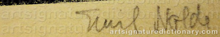 Signature by Emil NOLDE