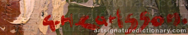 Signature by Gustaf Herbert CARLSSON