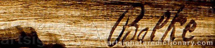 Signature by Peder A. BALKE