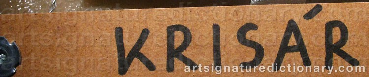 Signature by Anders KRISÁR