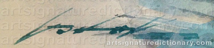 Authentic signature by Walter GOTSCHKE on Painting/Watercolour artwork