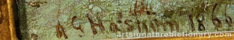 Signature by Axel Gillis HAFSTRÖM