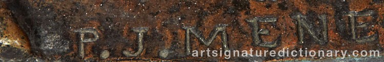Signature by Pierre Jules MENE