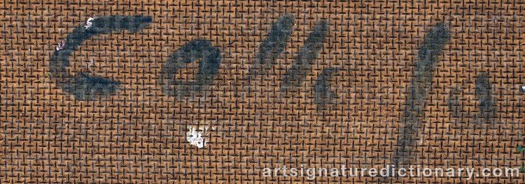 Authentic signature by Calle JOHANSSON on Painting/Watercolour artwork