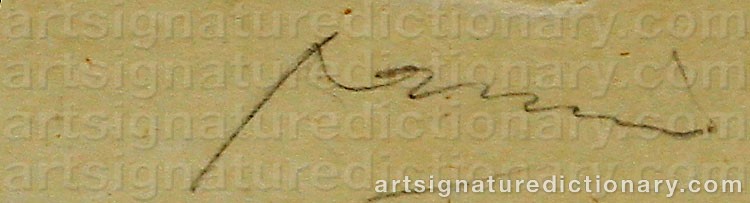 Signature by Jules PASCIN