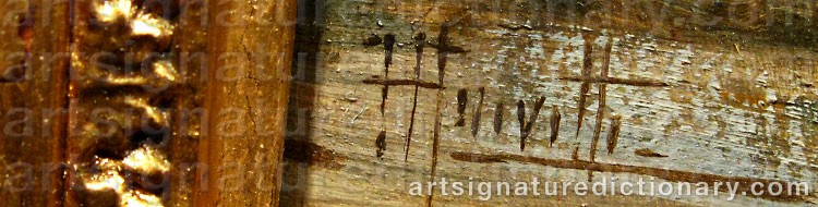 Authentic signature by Filippo ANIVITTI on  artwork