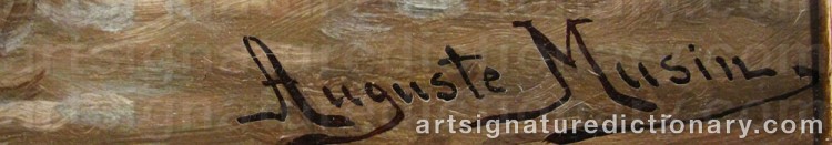 Signature by Auguste MUSIN