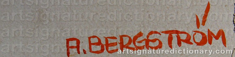 Signature by Al BERGSTRÖM