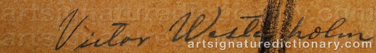 Signature by Victor WESTERHOLM