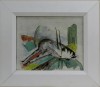 Close-up details showing Franz MARC signature forgery characteristics