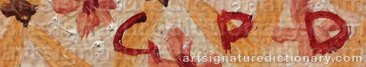 Authentic signature by Greta DIGMAN on artwork