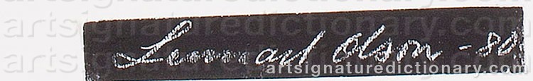 Signature by Lennart OLSON